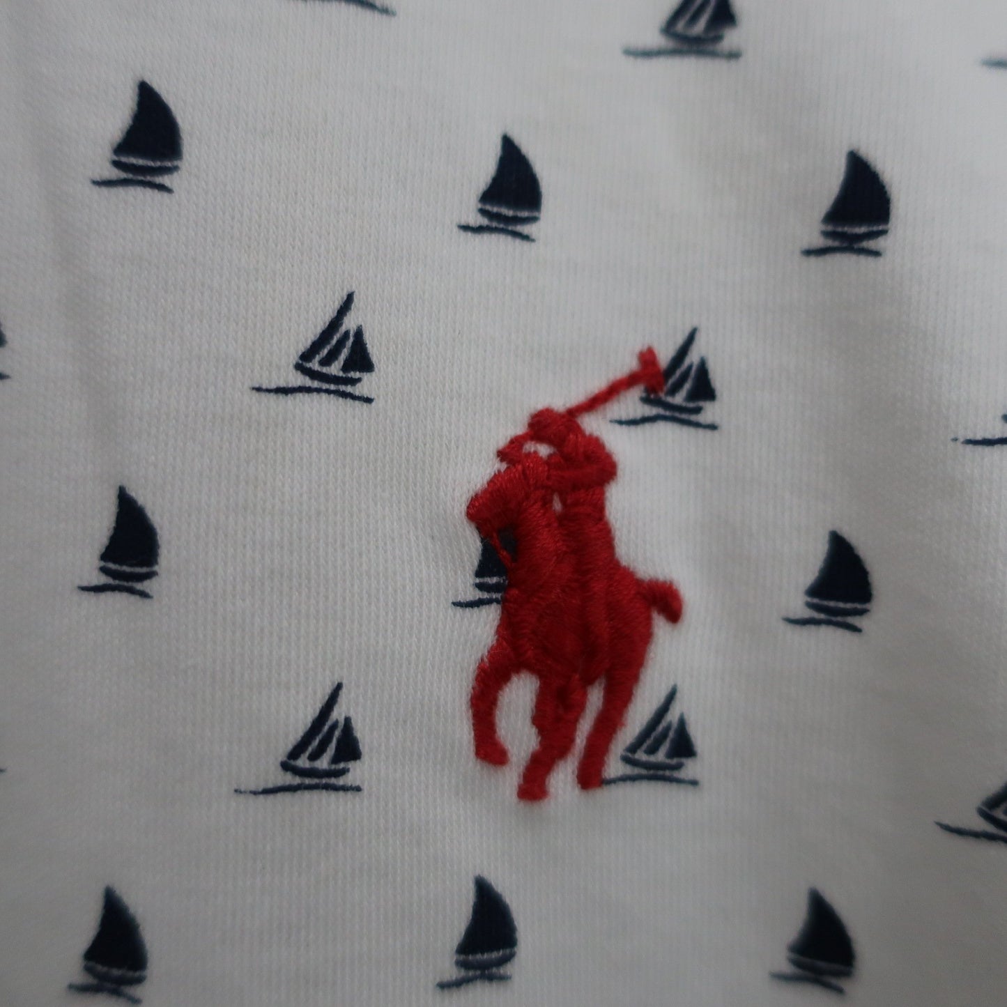 Polo by Ralph Lauren(ポロ ラルフローレン) ポロシャツ 白ネイビー メンズ M B