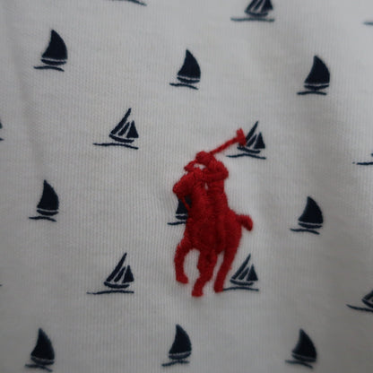 Polo by Ralph Lauren(ポロ ラルフローレン) ポロシャツ 白ネイビー メンズ M B