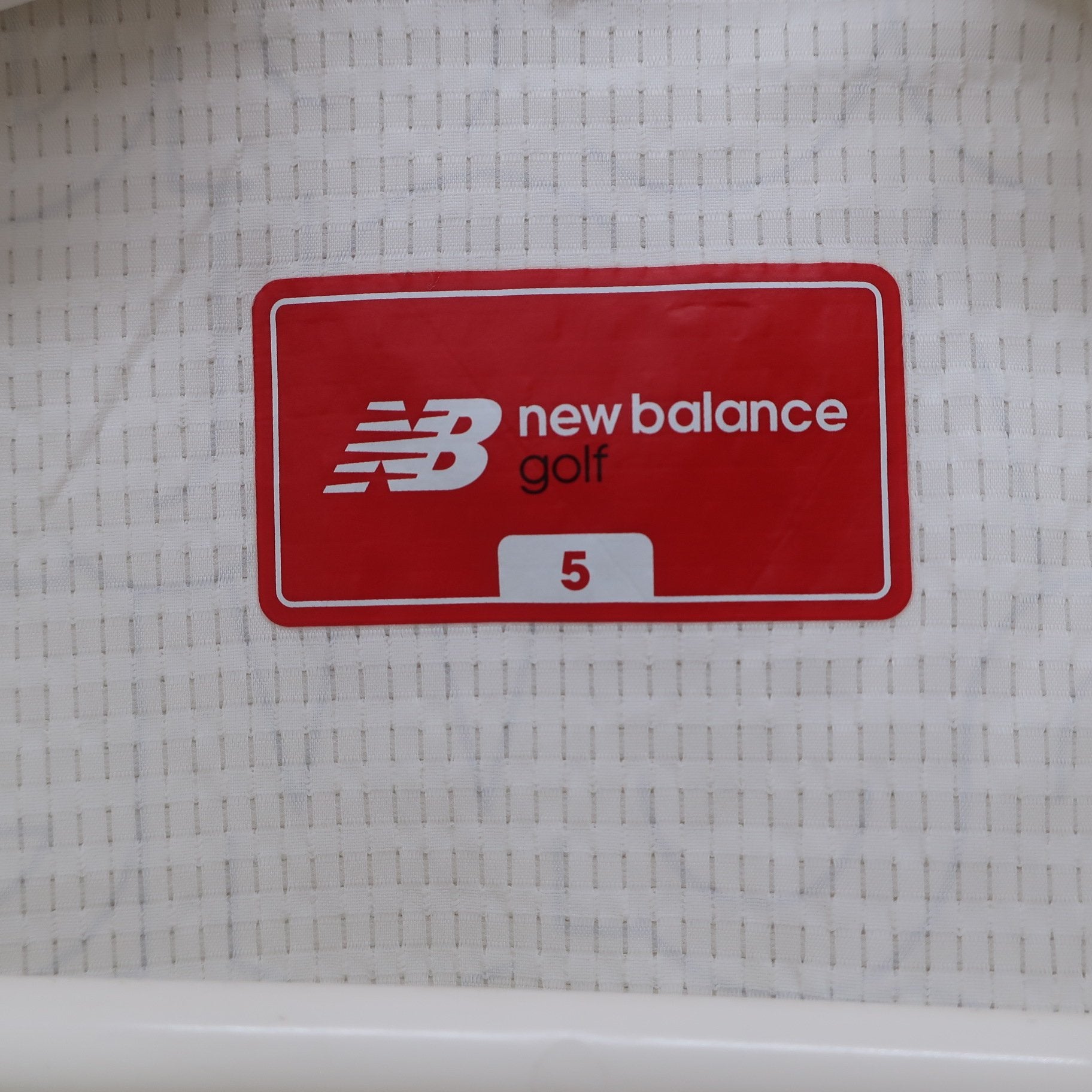 New Balance golf(ニューバランスゴルフ) ポロシャツ 白グレー総柄 メンズ 5 012-1168001 A