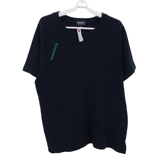 PEARLY GATES(パーリーゲイツ) 半袖ボアシャツ ネイビー メンズ 4 053-6241901 B