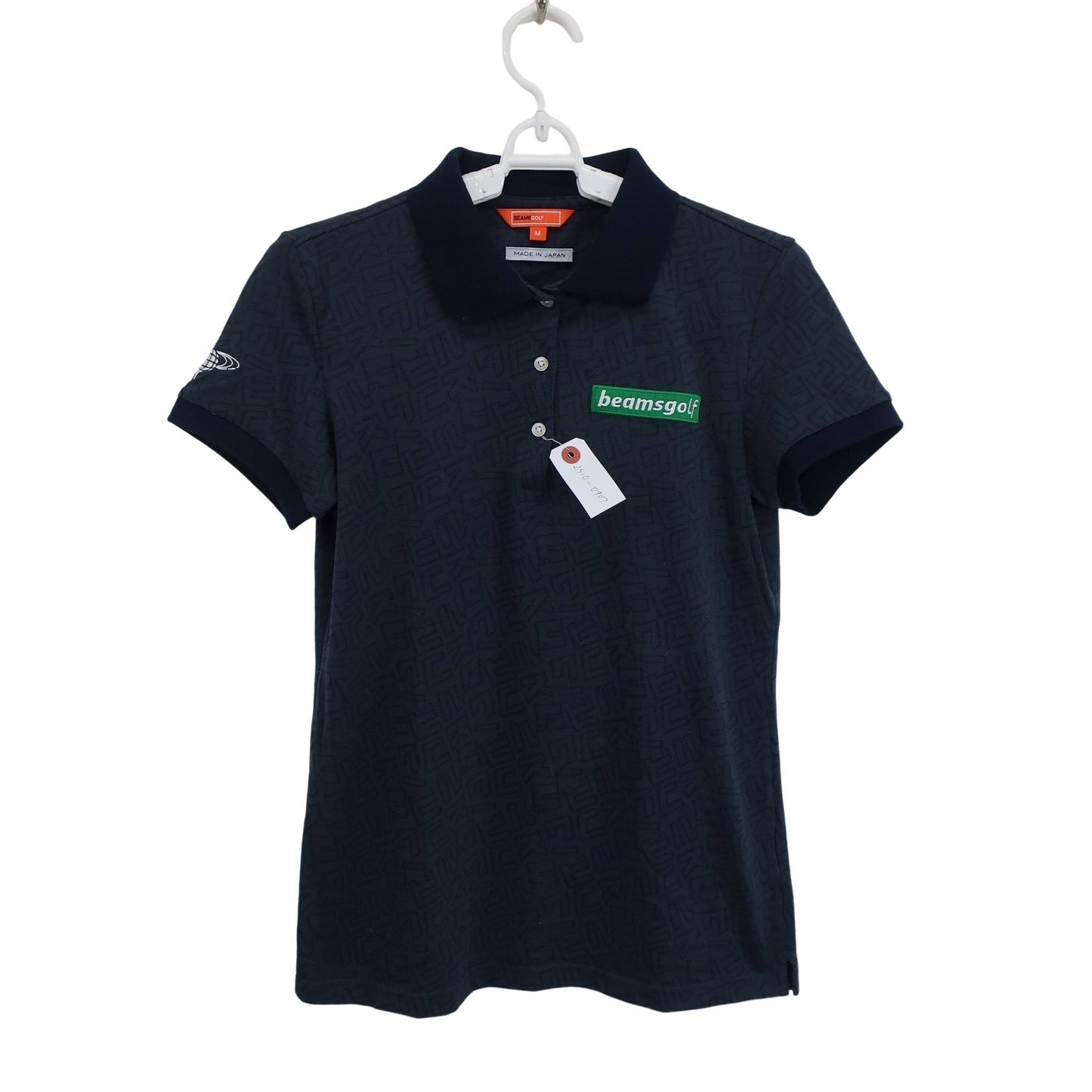 BEAMS GOLF(ビームスゴルフ) ポロシャツ 黒系総柄 レディース M A