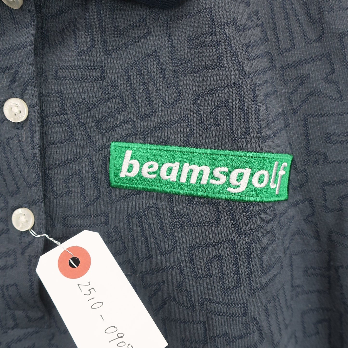 BEAMS GOLF(ビームスゴルフ) ポロシャツ 黒系総柄 レディース M A