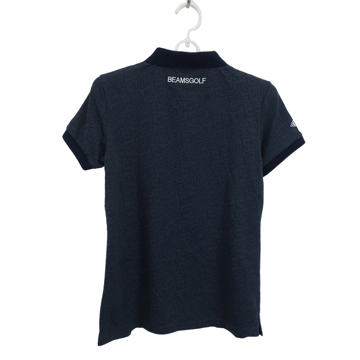 BEAMS GOLF(ビームスゴルフ) ポロシャツ 黒系総柄 レディース M A