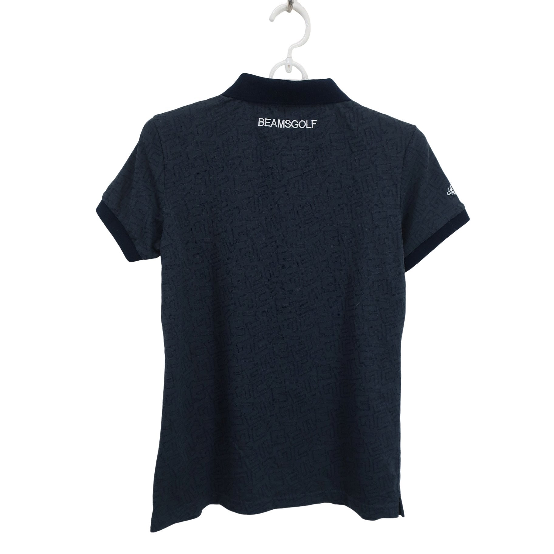 BEAMS GOLF(ビームスゴルフ) ポロシャツ 黒系総柄 レディース M A