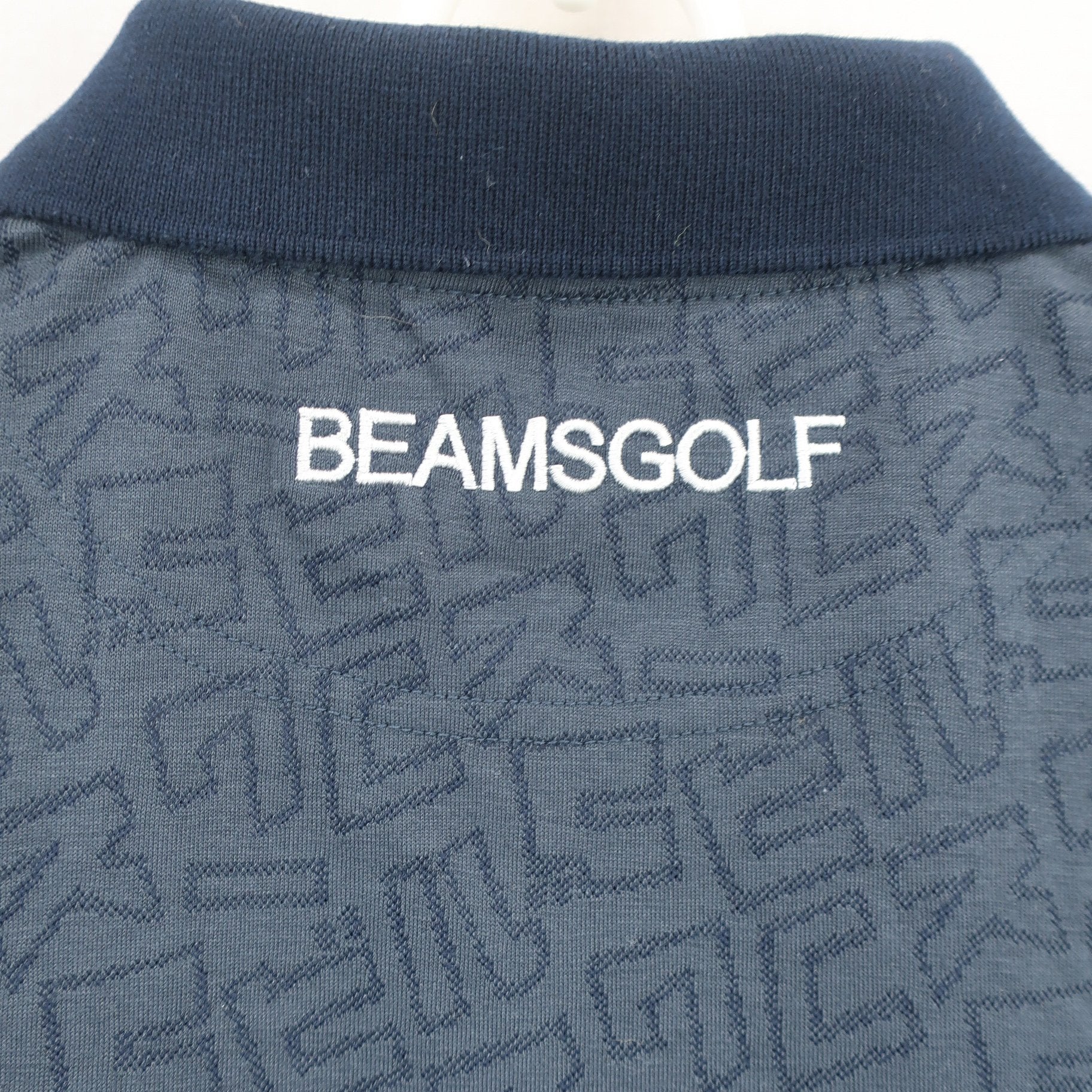 BEAMS GOLF(ビームスゴルフ) ポロシャツ 黒系総柄 レディース M A