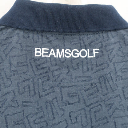 BEAMS GOLF(ビームスゴルフ) ポロシャツ 黒系総柄 レディース M A