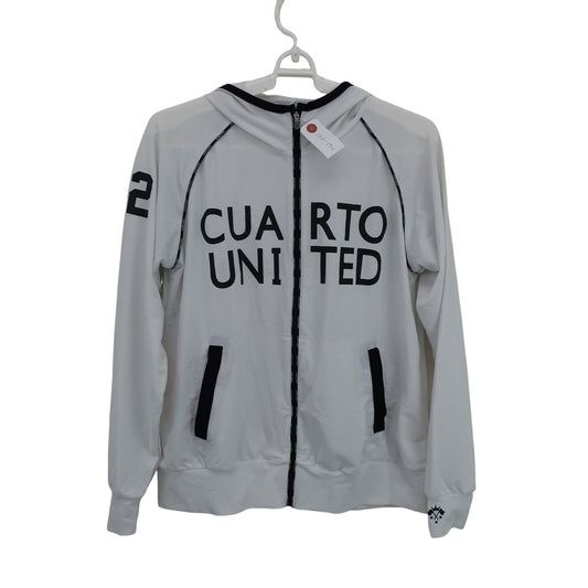 Cuarto UNITED(クアルトユナイテッド) パーカー 白 レディース M B