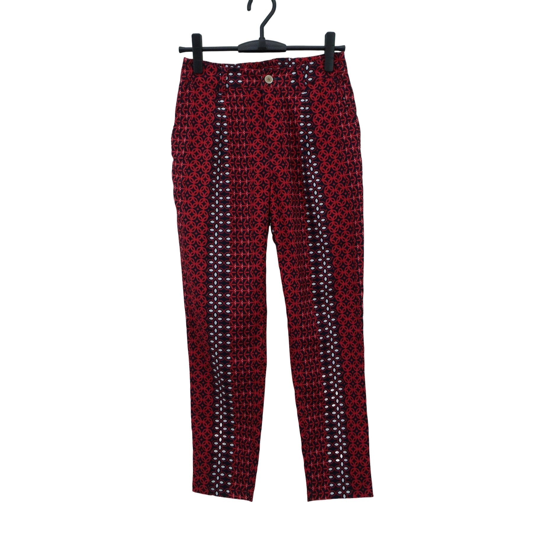 BEAMS GOLF(ビームスゴルフ) パンツ 赤ネイビー総柄 レディース S A