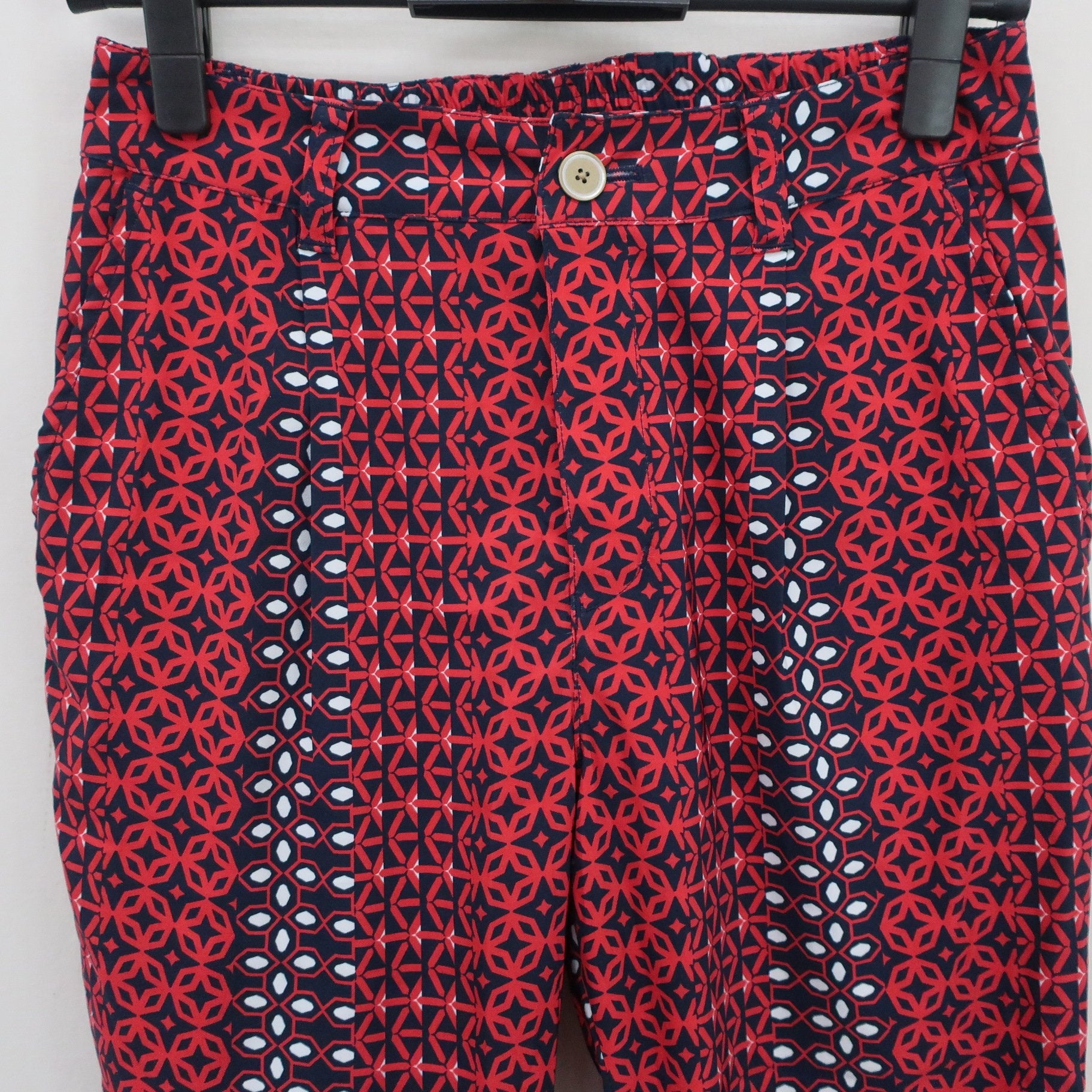 BEAMS GOLF(ビームスゴルフ) パンツ 赤ネイビー総柄 レディース S A