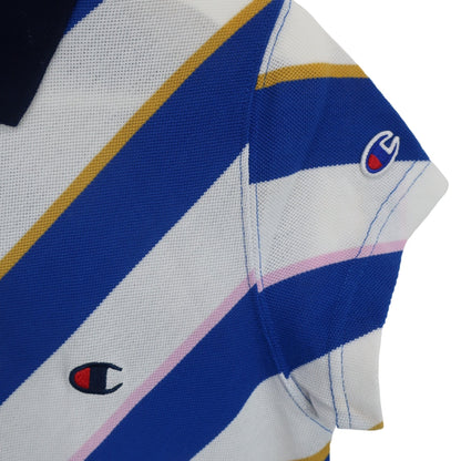 Champion(チャンピオン) ワンピース 青白 レディース MEDIUM A