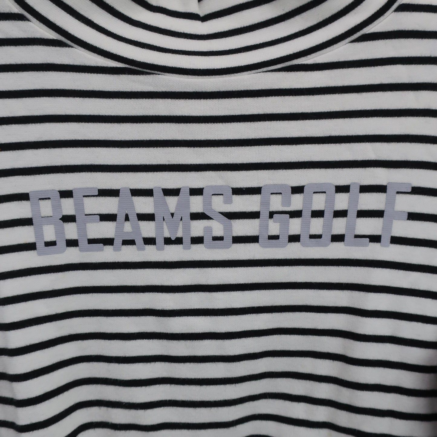 BEAMS GOLF(ビームスゴルフ) ハイネックシャツ 白黒ボーダー レディース M B