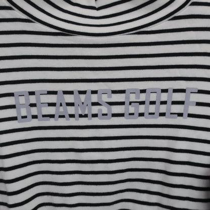 BEAMS GOLF(ビームスゴルフ) ハイネックシャツ 白黒ボーダー レディース M B