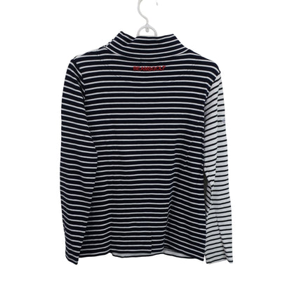 BEAMS GOLF(ビームスゴルフ) ハイネックシャツ 白黒ボーダー レディース M B