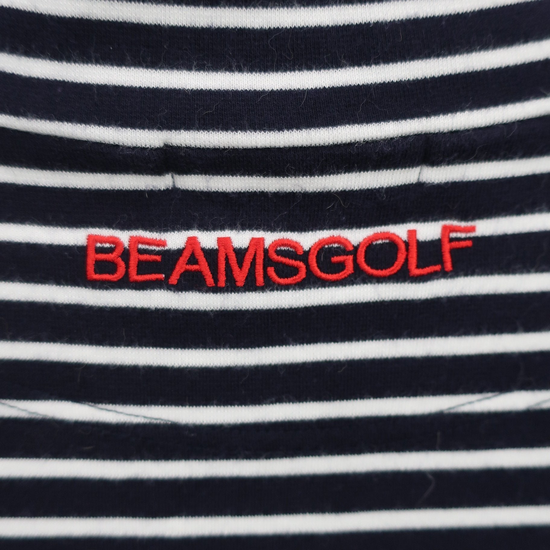 BEAMS GOLF(ビームスゴルフ) ハイネックシャツ 白黒ボーダー レディース M B