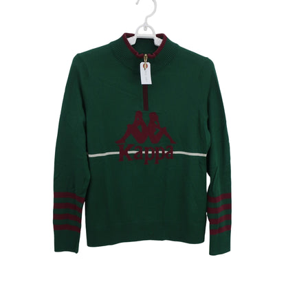 Kappa(カッパ) ハーフジップニットシャツ 緑 レディース M B