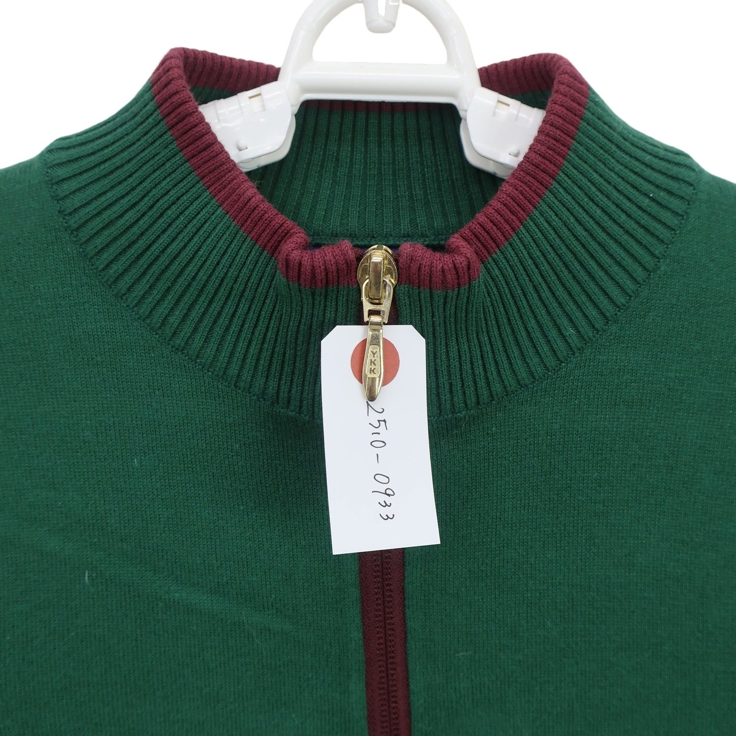 Kappa(カッパ) ハーフジップニットシャツ 緑 レディース M B