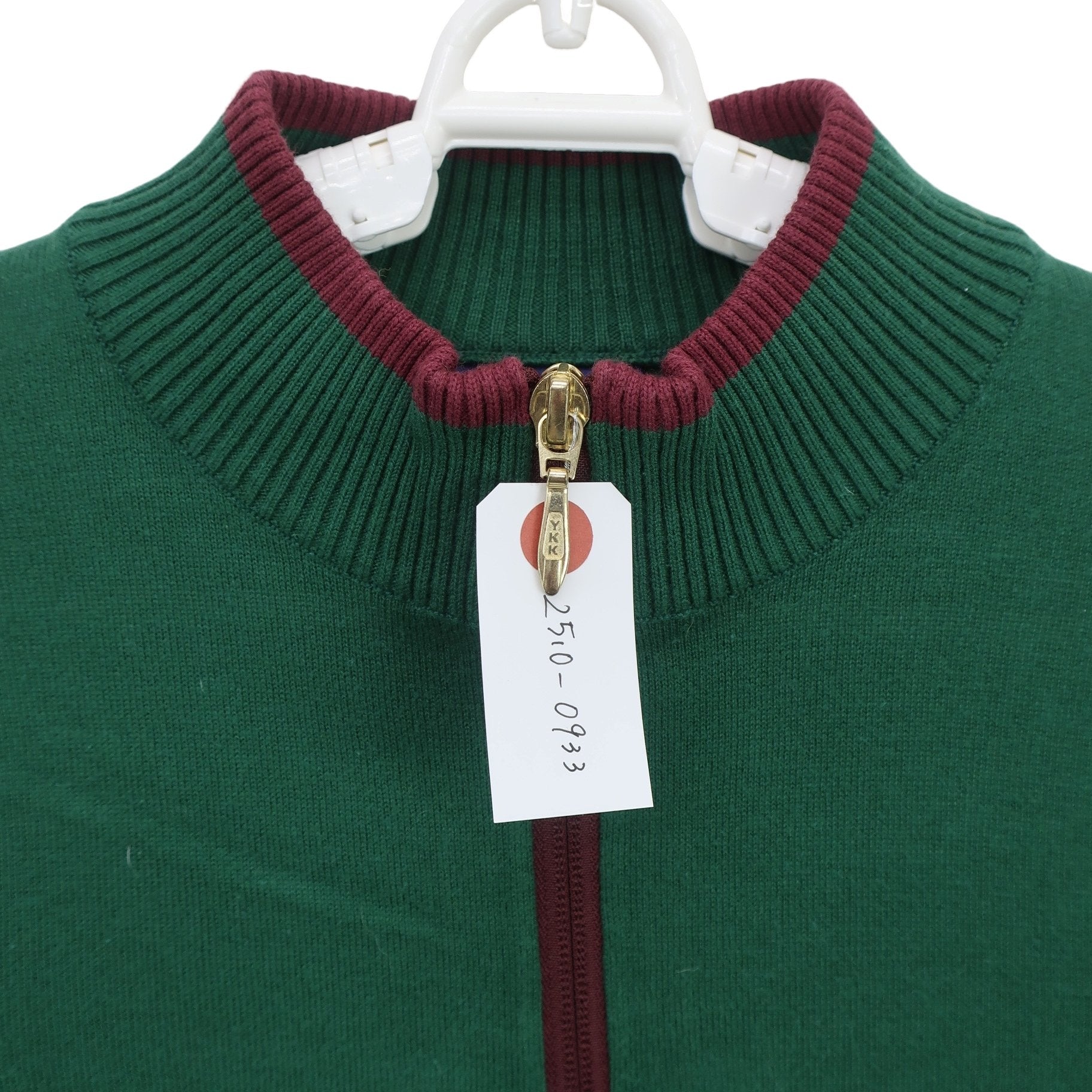 Kappa(カッパ) ハーフジップニットシャツ 緑 レディース M B