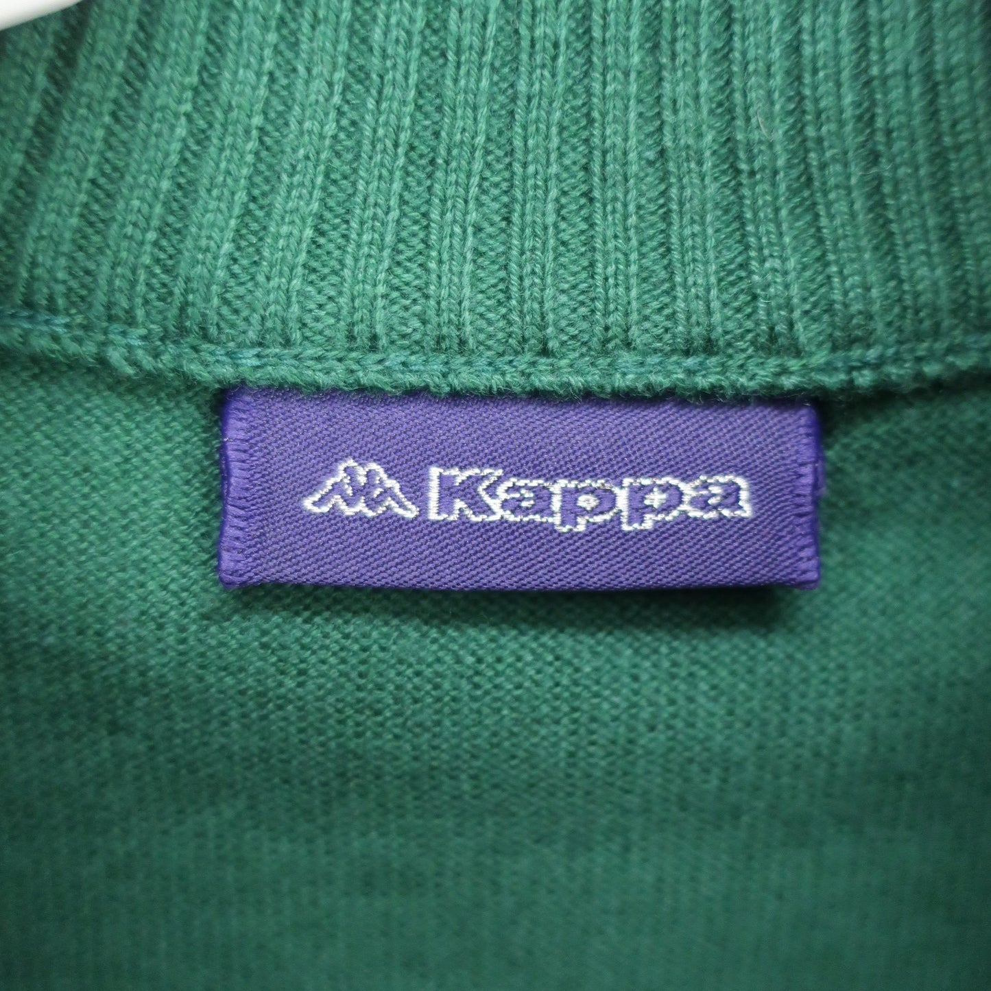 Kappa(カッパ) ハーフジップニットシャツ 緑 レディース M B