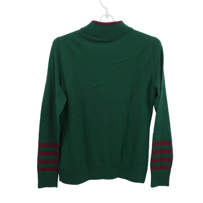 Kappa(カッパ) ハーフジップニットシャツ 緑 レディース M B