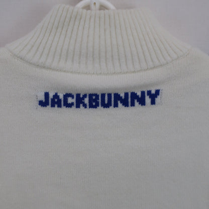 Jack Bunny(ジャックバニー) フルジップセーター 白青オレンジ レディース 1 263-0272122 B
