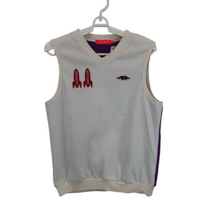 rough&swell(ラフ＆スウェル) ベスト 白 レディース M A