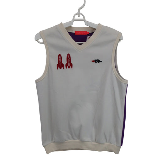 rough&swell(ラフ＆スウェル) ベスト 白 レディース M A