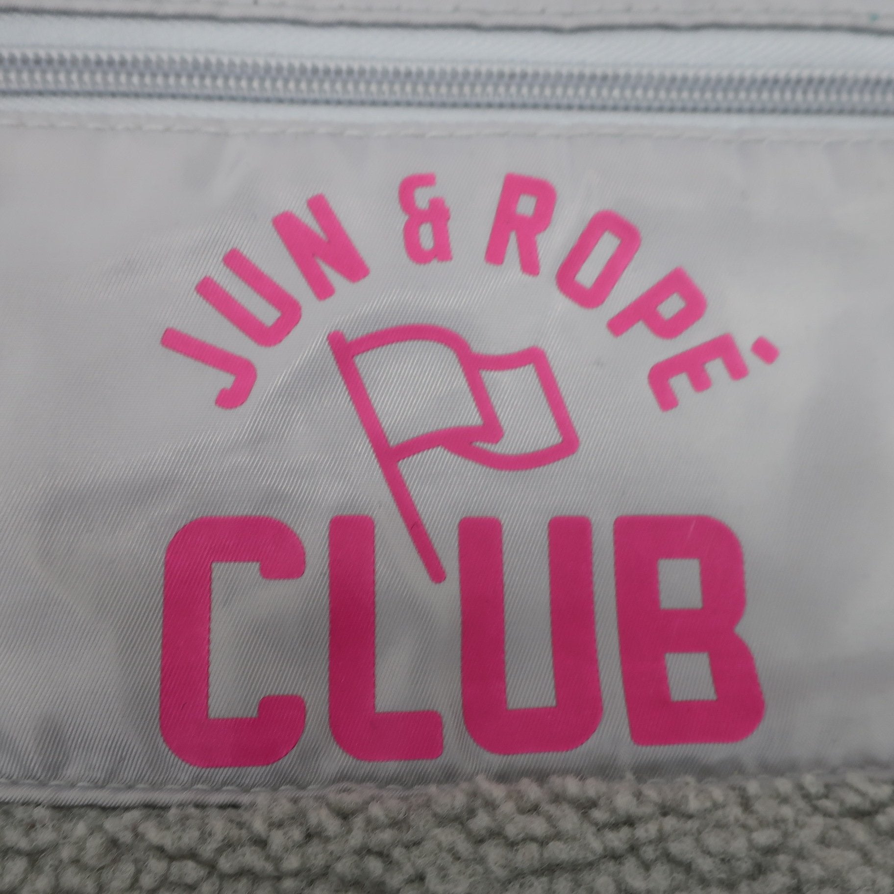 Jun and Rope(ジュン アンド ロペ) ボアカートバッグ グレー フリーサイズ A