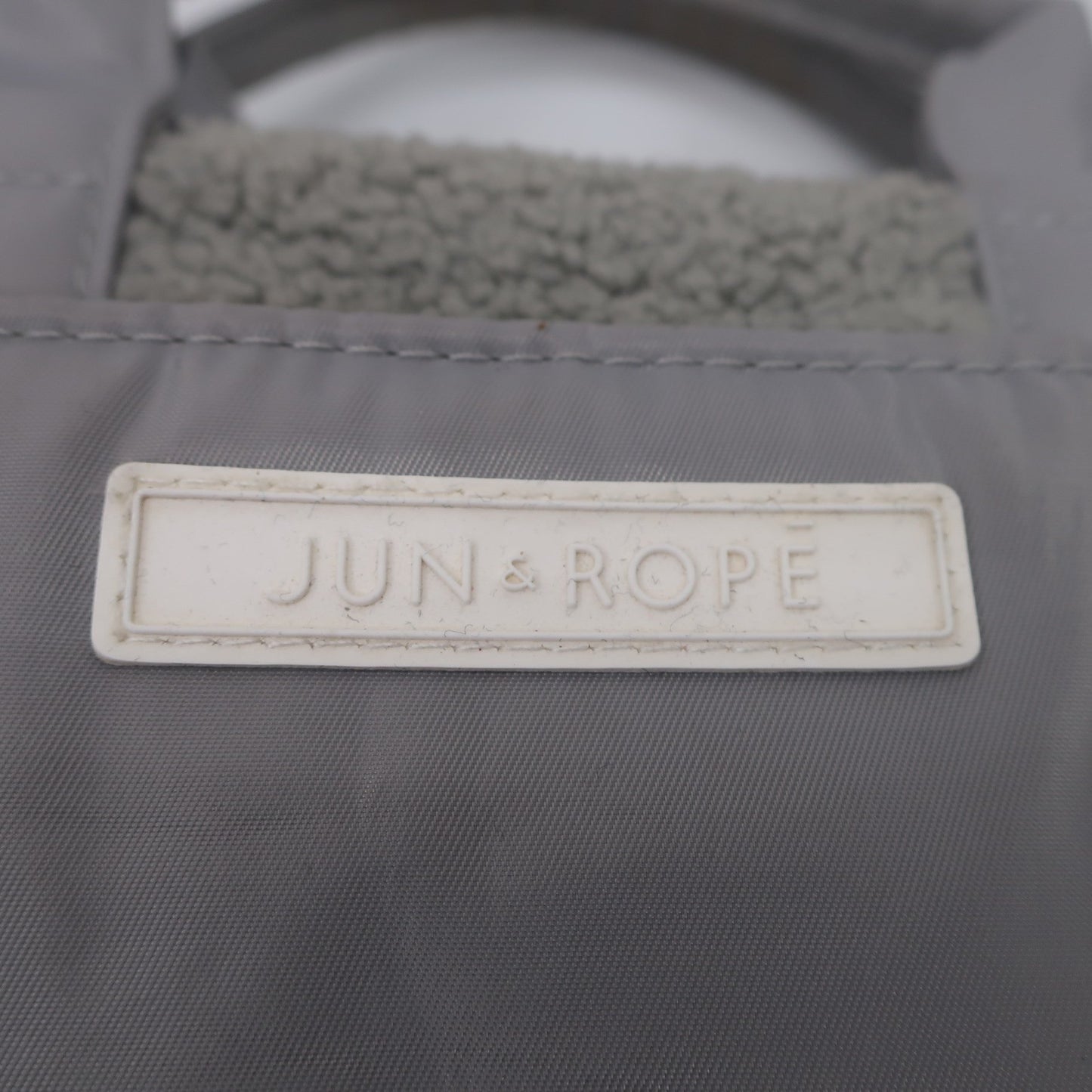 Jun and Rope(ジュン アンド ロペ) ボアカートバッグ グレー フリーサイズ A