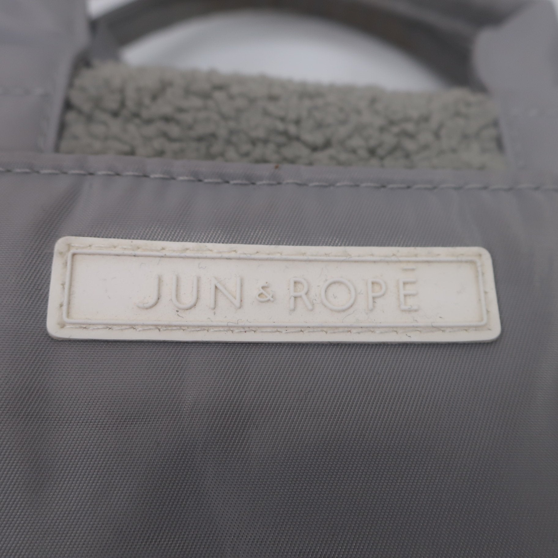 Jun and Rope(ジュン アンド ロペ) ボアカートバッグ グレー フリーサイズ A