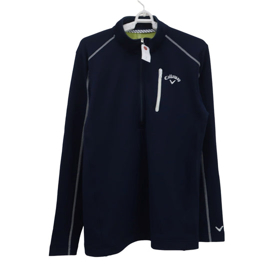 Callaway(キャロウェイ) 長袖ハーフジップシャツ ネイビー メンズ L 241-6254503 A