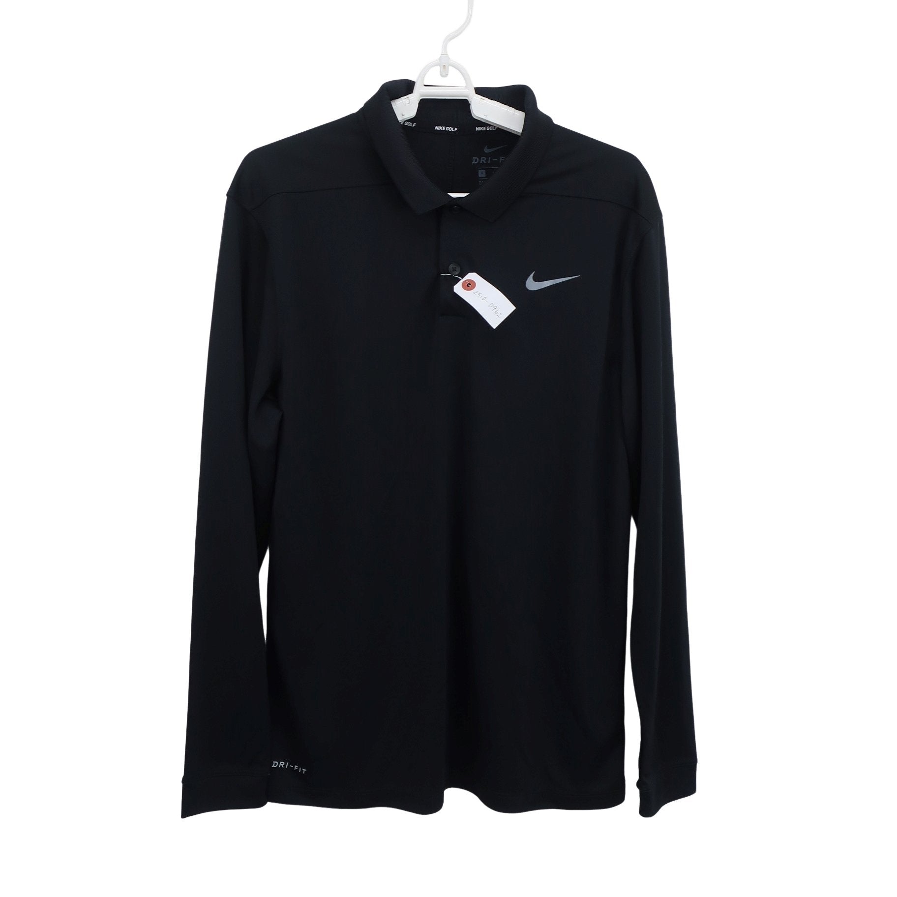 NIKE GOLF(ナイキゴルフ) 長袖ポロシャツ 黒 メンズ M A