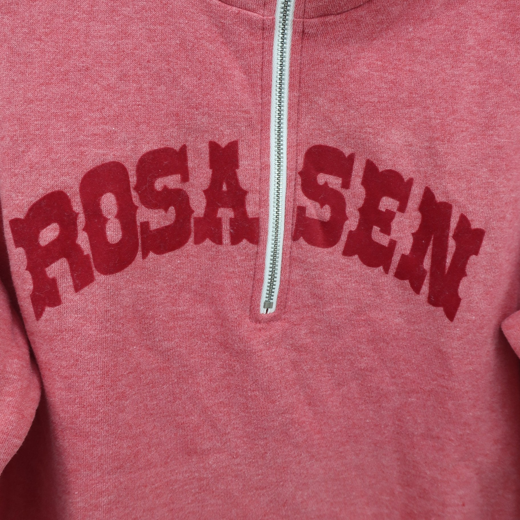 Rosasen(ロサーセン) ハーフジップパーカー ピンク メンズ L B