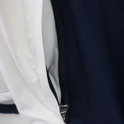 RLX RALPH LAUREN(アールエルエックス) ハーフジップウィンドブレーカー 白ネイビー メンズ M A