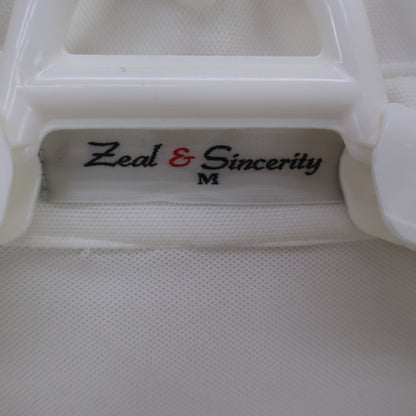 Zeal&Sincerity ポロシャツ 白 メンズ M A