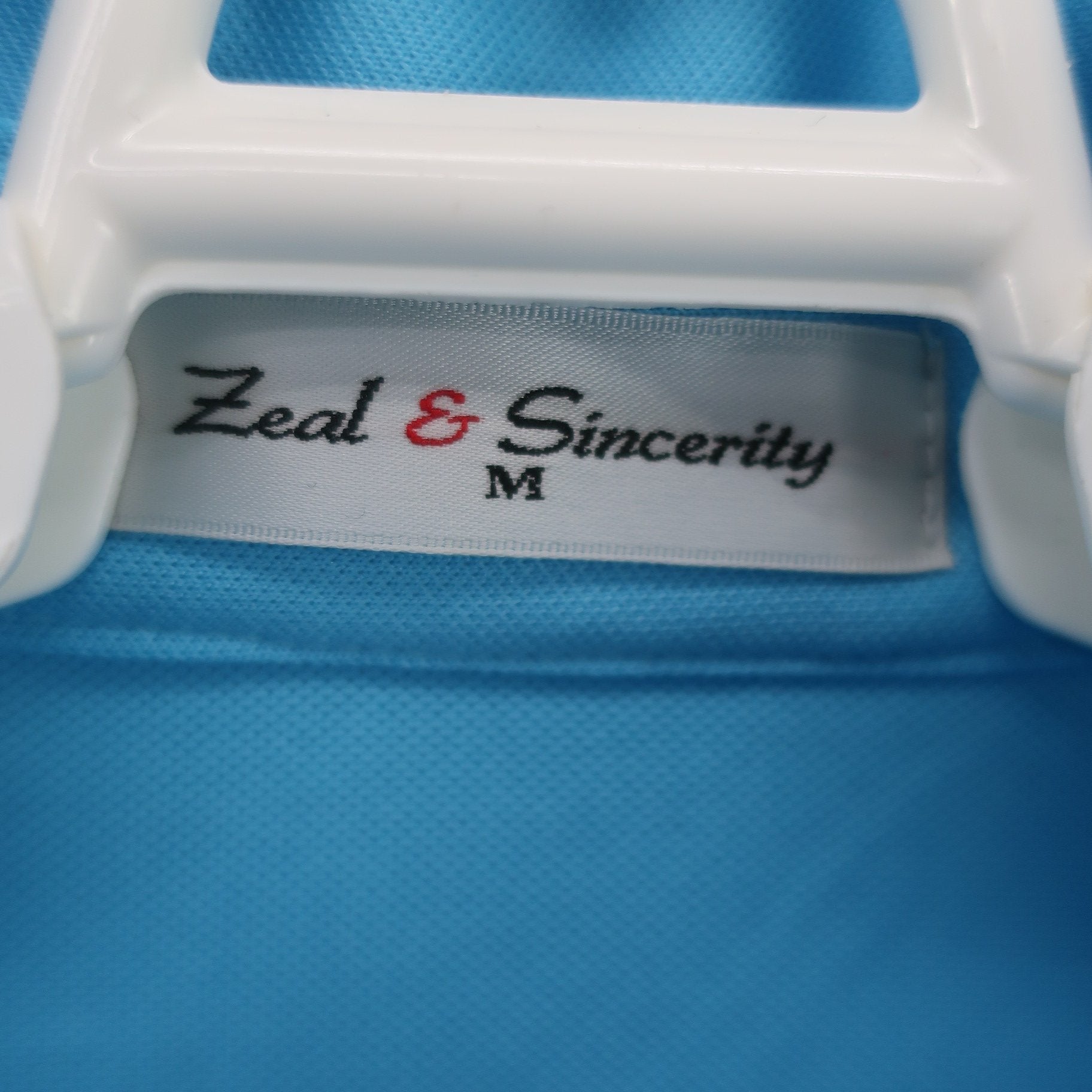 Zeal&Sincerity ポロシャツ 水色 メンズ M A