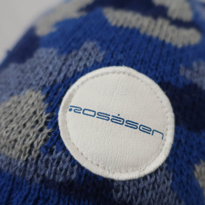 Rosasen(ロサーセン) ニット帽 青カモフラ柄 メンズ フリーサイズ A