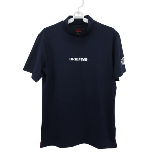BRIEFING(ブリーフィング) 半袖モックネックシャツ ネイビー メンズ M BBG241M05 S