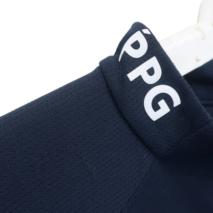 PGG by PEARLY GATES(ピージージー) 半袖ハーフジップシャツ ネイビー メンズ 5 053-9167541 B