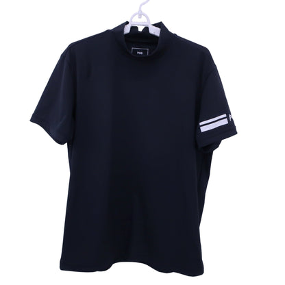 PGG by PEARLY GATES(ピージージー) 半袖モックネックシャツ 黒 メンズ 5 268-2167401 A