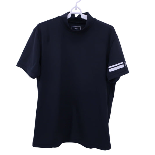 PGG by PEARLY GATES(ピージージー) 半袖モックネックシャツ 黒 メンズ 5 268-2167401 A