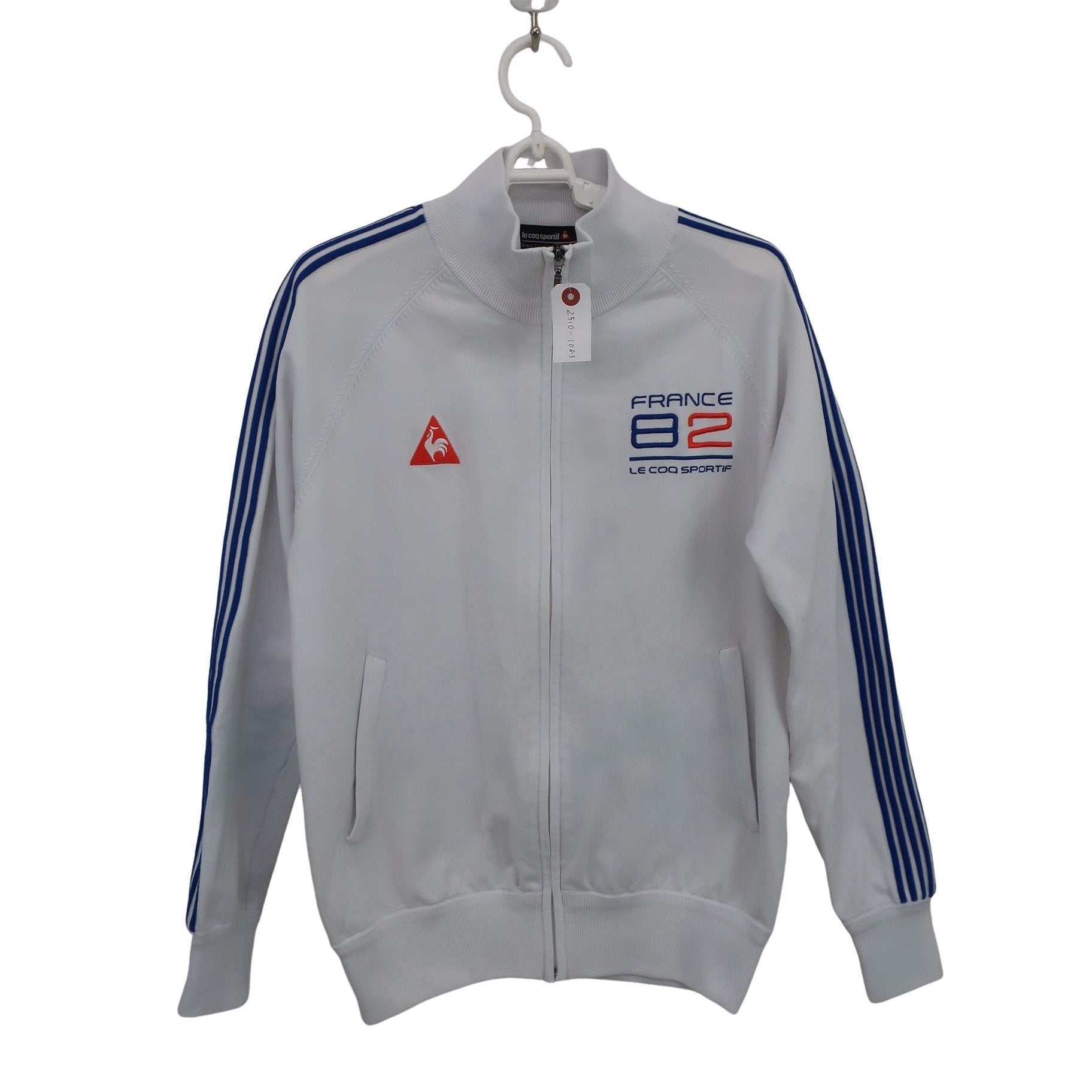 le coq sportif(ルコックスポルティフ) フルジップトレーナー 白青 レディース M B