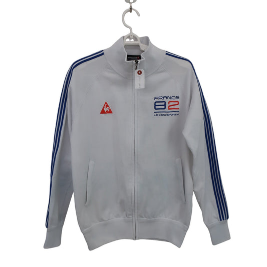 le coq sportif(ルコックスポルティフ) フルジップトレーナー 白青 レディース M B