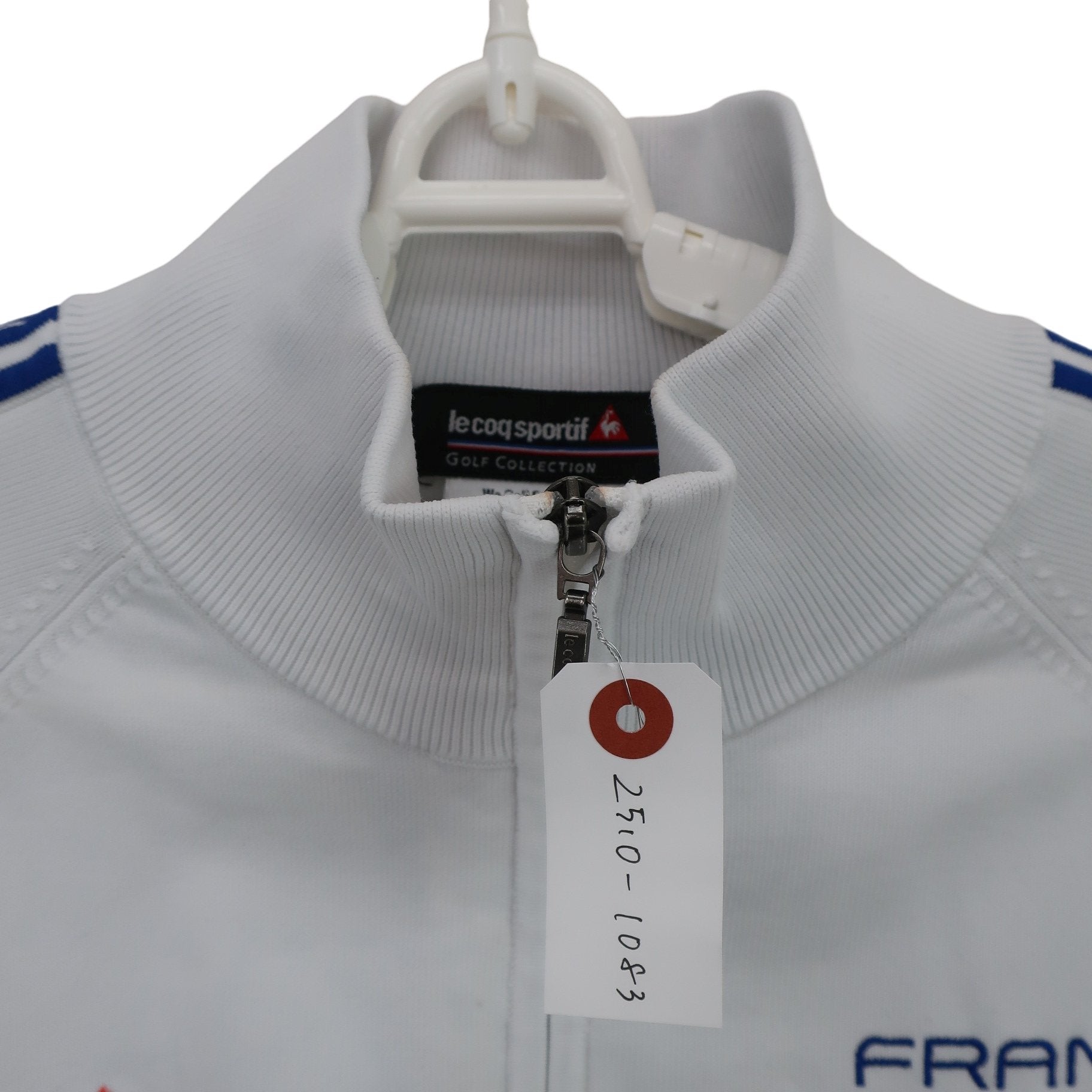 le coq sportif(ルコックスポルティフ) フルジップトレーナー 白青 レディース M B