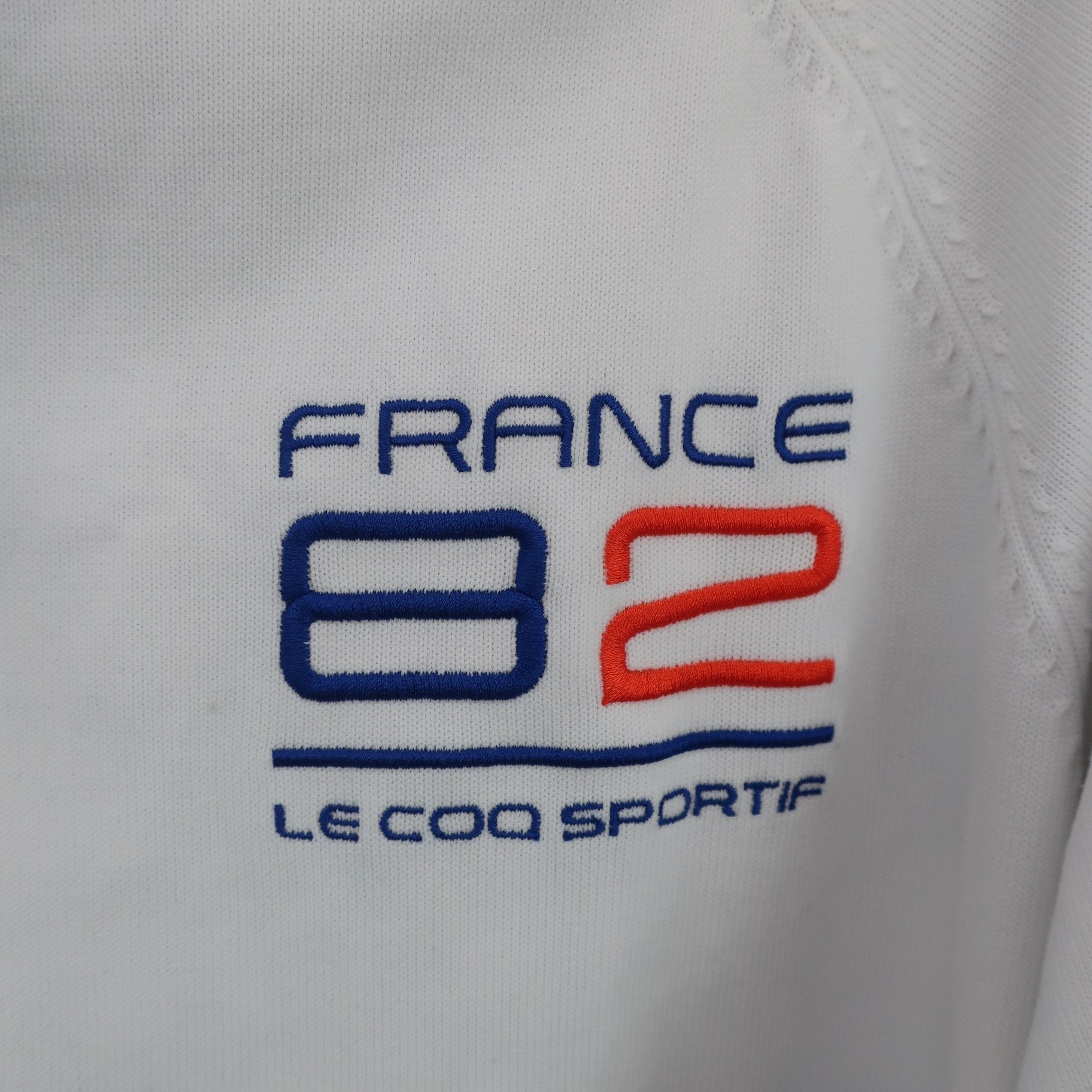 le coq sportif(ルコックスポルティフ) フルジップトレーナー 白青 レディース M B