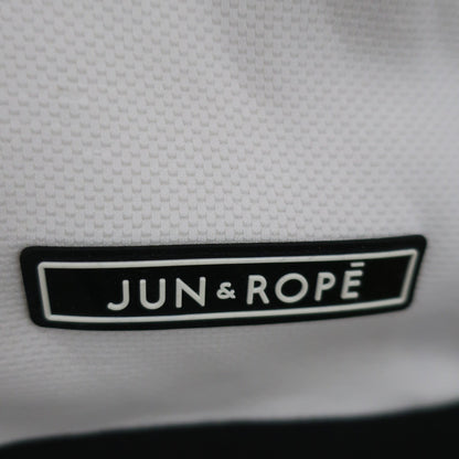 Jun and Rope(ジュン アンド ロペ) フード付きベスト 白黒 レディース M B