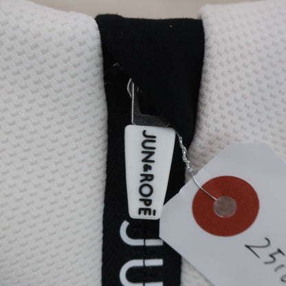 Jun and Rope(ジュン アンド ロペ) フード付きベスト 白黒 レディース M B