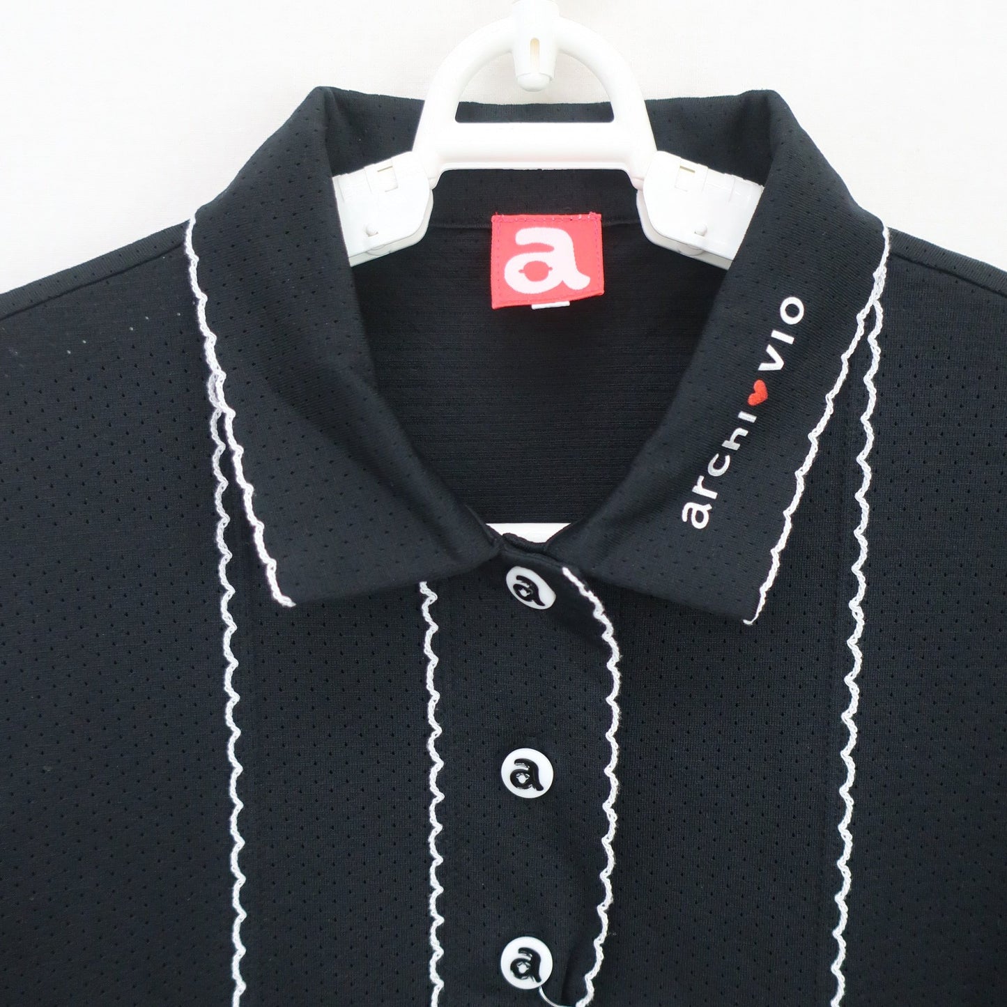 archivio(アルチビオ) ポロシャツ 黒 レディース 40 A959415 A