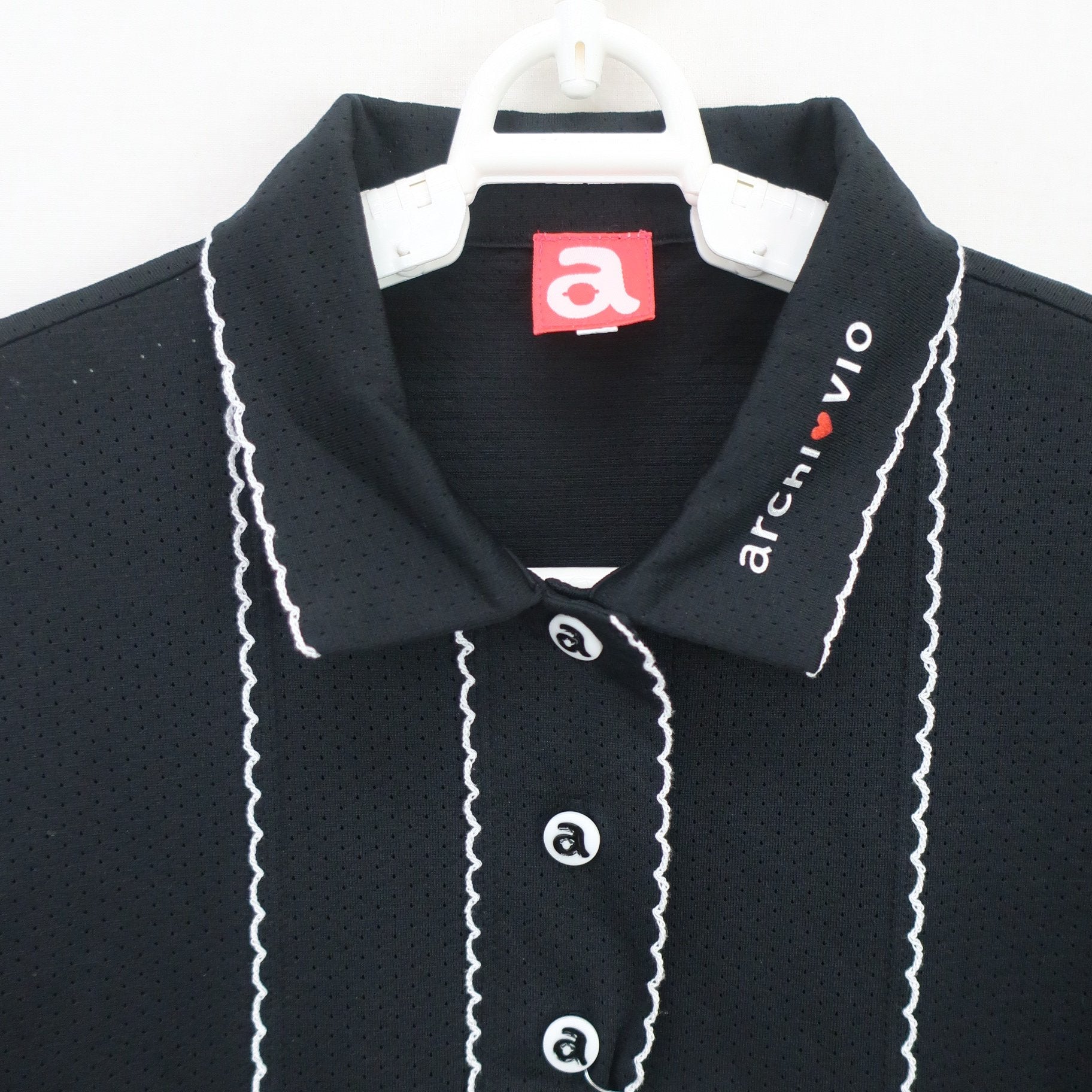archivio(アルチビオ) ポロシャツ 黒 レディース 40 A959415 A