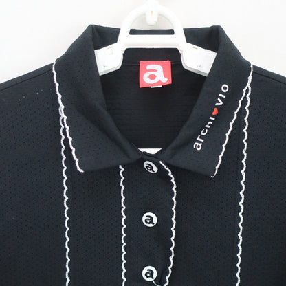 archivio(アルチビオ) ポロシャツ 黒 レディース 40 A959415 A