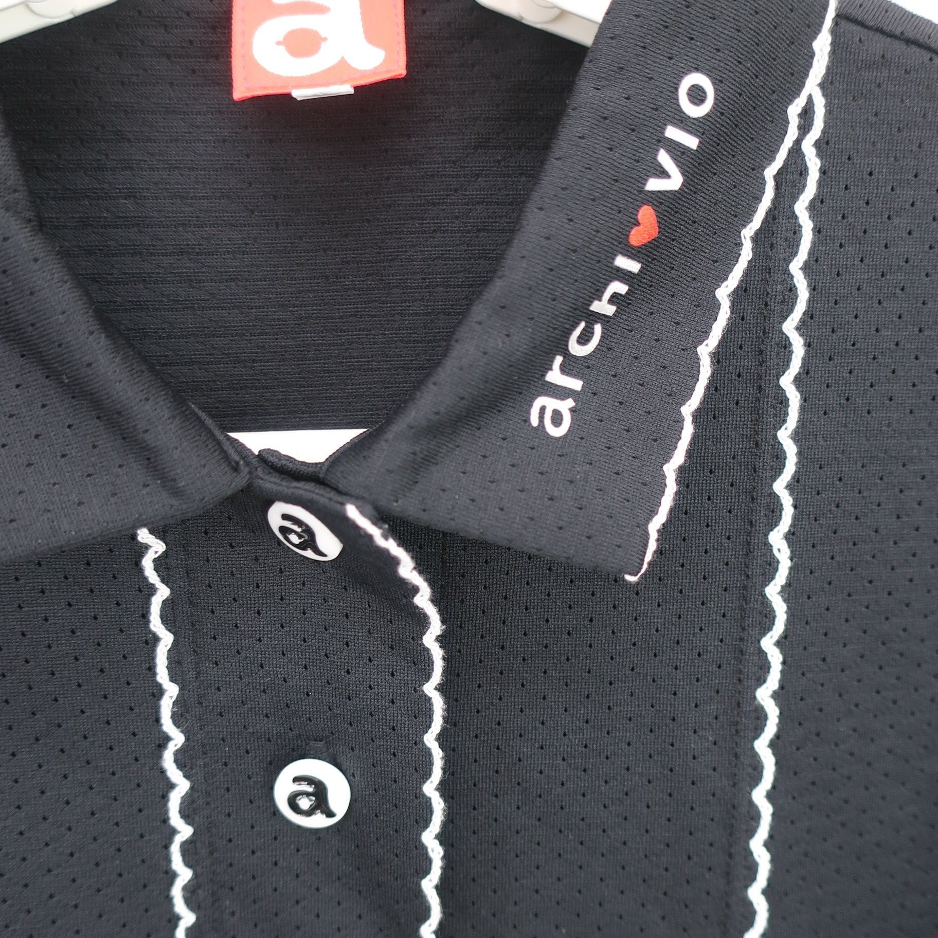 archivio(アルチビオ) ポロシャツ 黒 レディース 40 A959415 A